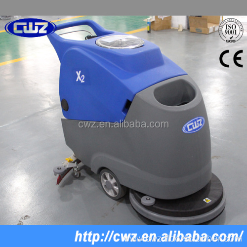 Commercial industrial electric floor scrubber